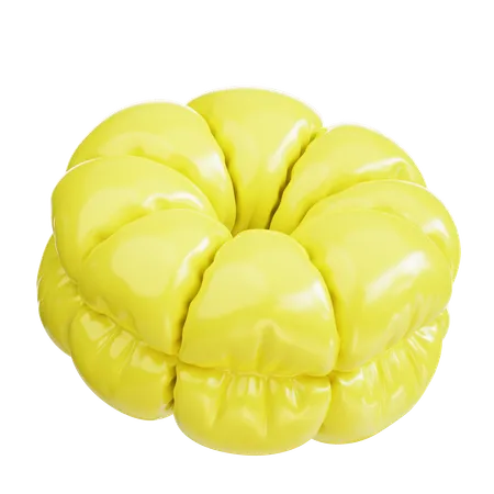 Ballon gonflable jaune  3D Icon