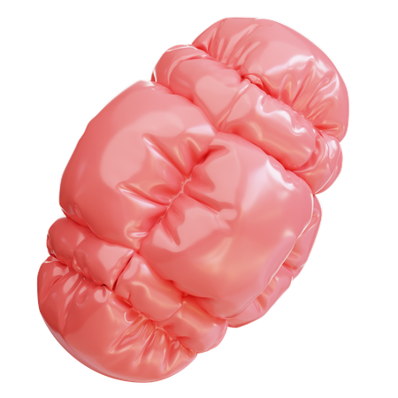 Ballon gonflable rouge  3D Icon