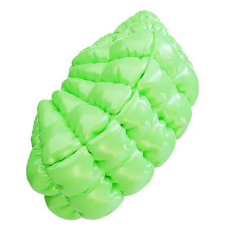 Ballon gonflable vert  3D Icon