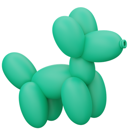 Ballonhund  3D Icon