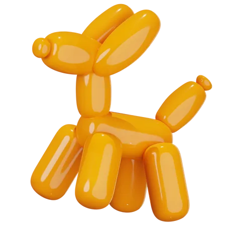 Ballonhund  3D Illustration