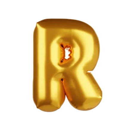 Lettre ballon r  3D Icon