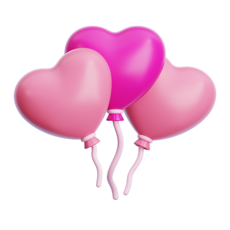 Ballon Liebe  3D Icon