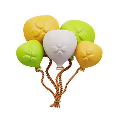 Ballon-Ornament  3D Icon