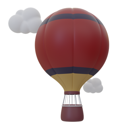 Ballon parachute  3D Icon