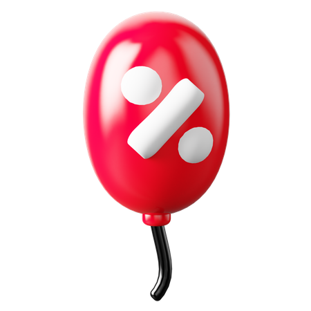 Ballon rabatt  3D Icon