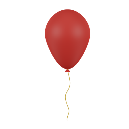 Ballon rouge  3D Icon