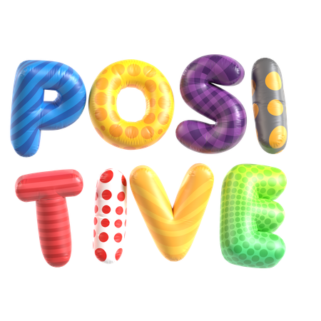 Sprechblasentext positiv  3D Icon