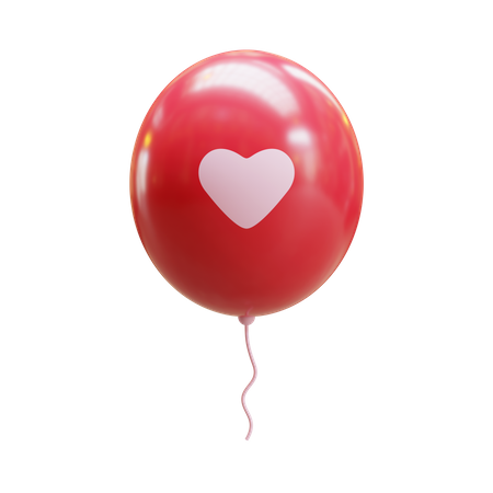 Ballon de la Saint-Valentin  3D Icon