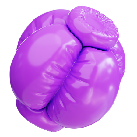 Ballon violet  3D Icon