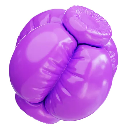 Ballon violet  3D Icon