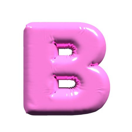 Ballon Buchstabe B  3D Icon