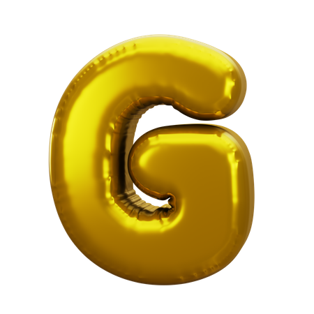Ballon Buchstabe G  3D Icon