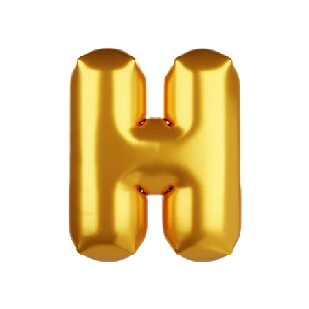 Ballon Buchstabe H  3D Icon