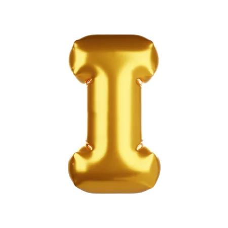 Ballon Buchstabe I  3D Icon