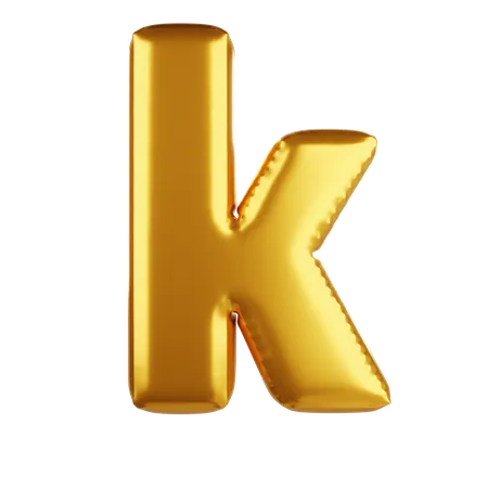 Ballonbuchstabe K klein  3D Icon