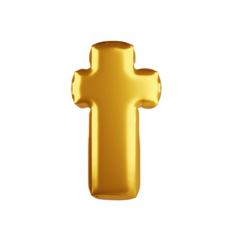 Ballonbuchstabe T Kleinbuchstabe  3D Icon