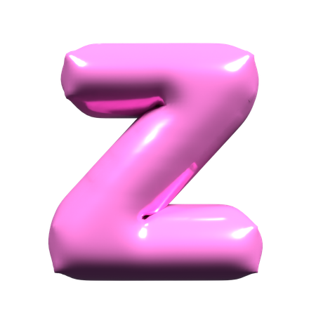 Ballon Buchstabe Z  3D Icon