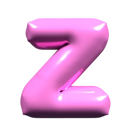 Ballon Buchstabe Z  3D Icon