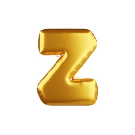 Ballonbuchstabe Z klein  3D Icon