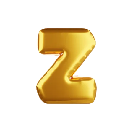 Ballonbuchstabe Z klein  3D Icon