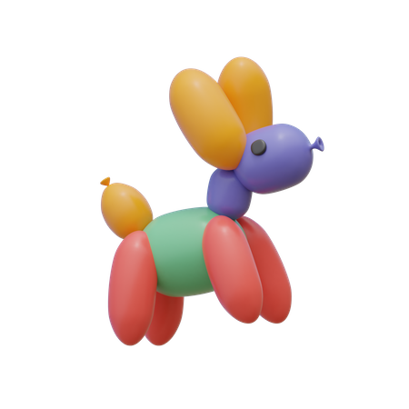 Ballonpferd  3D Illustration