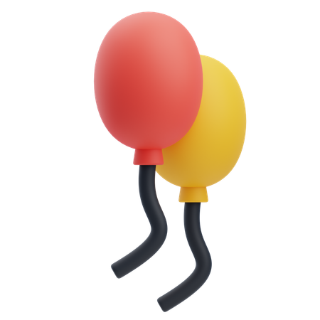 Des ballons  3D Icon