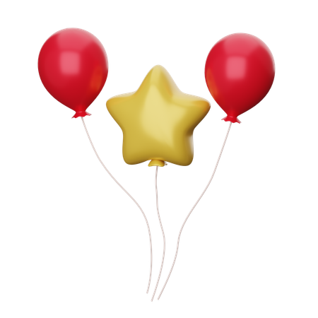 Des ballons  3D Icon