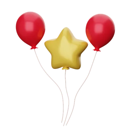 Des ballons  3D Icon