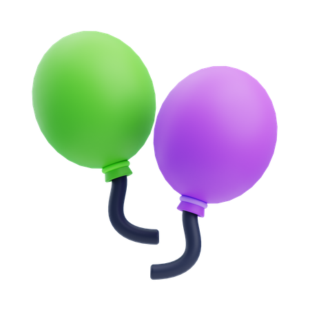 Des ballons  3D Icon