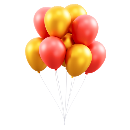 Des ballons  3D Icon