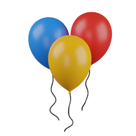 Des ballons  3D Icon