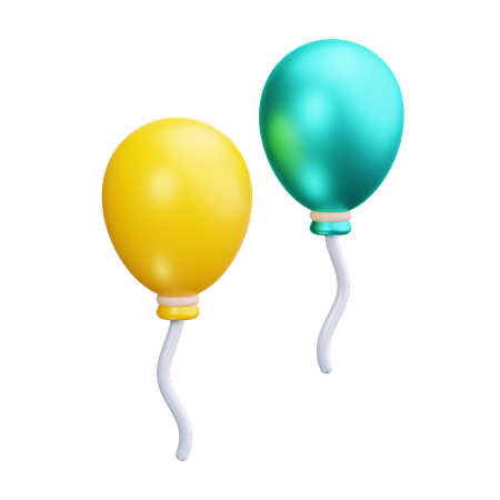 Des ballons  3D Icon