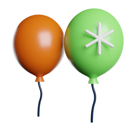 Des ballons  3D Icon