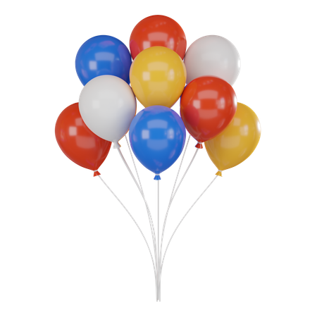 Des ballons  3D Icon