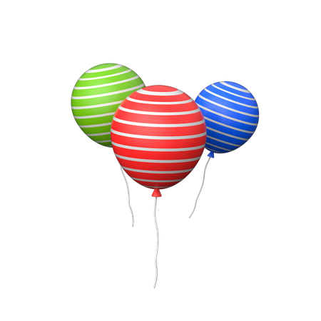 Des ballons  3D Icon