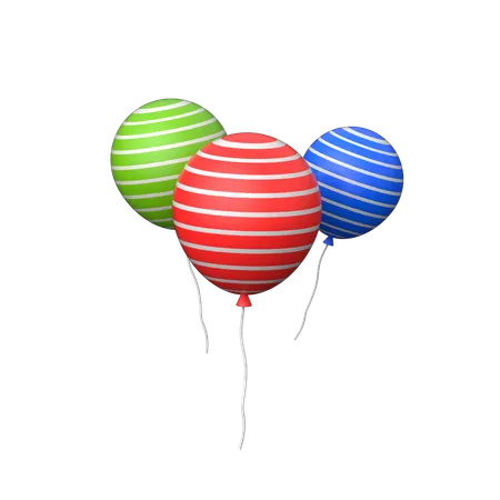 Des ballons  3D Icon