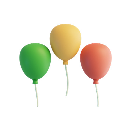 Des ballons  3D Icon