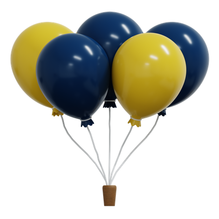 Des ballons  3D Icon