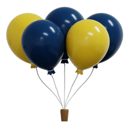 Des ballons  3D Icon