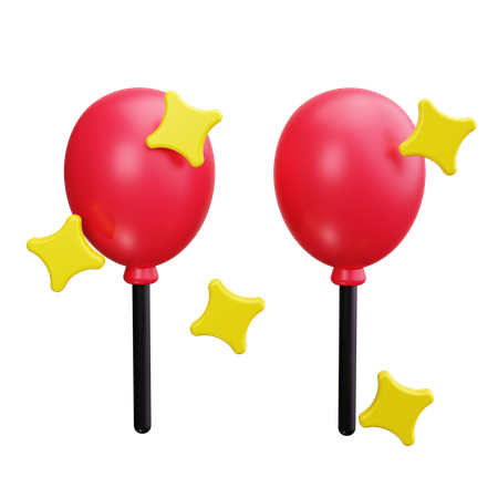 Des ballons  3D Icon