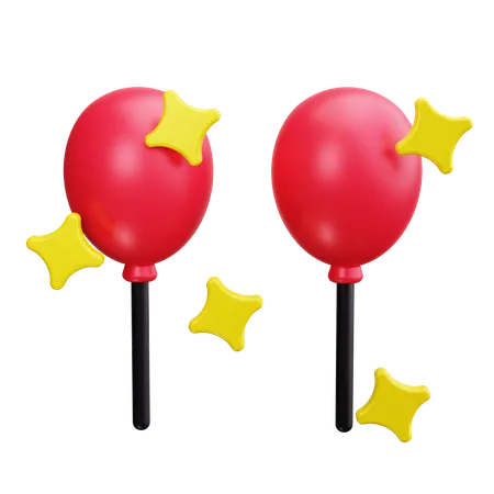 Des ballons  3D Icon