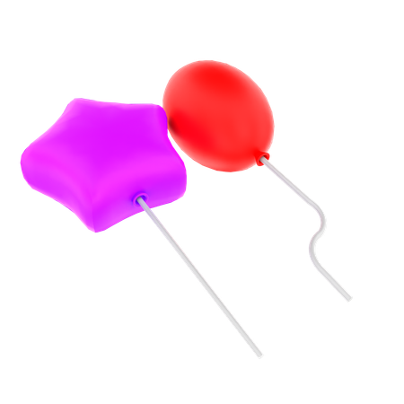 Des ballons  3D Icon