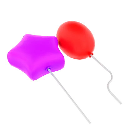 Des ballons  3D Icon