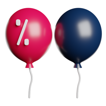 Ballons  3D Icon