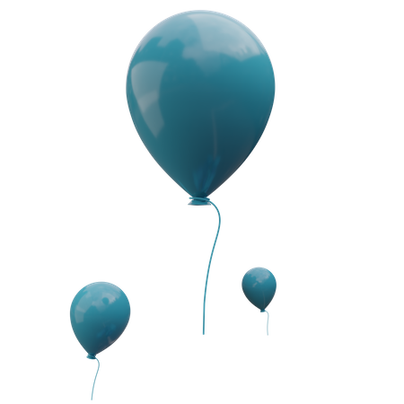 Des ballons  3D Illustration