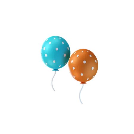 Des ballons  3D Icon