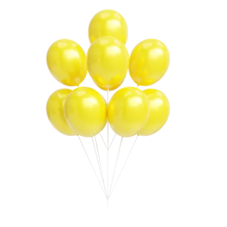 Des ballons  3D Icon