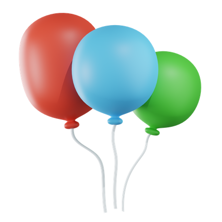 Des ballons  3D Icon