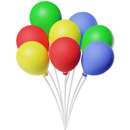 Des ballons  3D Icon